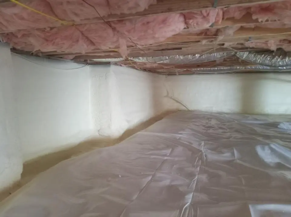 Crawl space encapsulation with closed-cell spray foam for Attic Insulation in La Verne